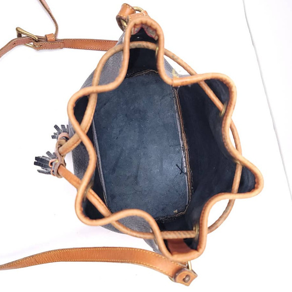 Vintage DOONEY & BOURKE Leather Drawstring Bucket Bag - Picture 6 of 7